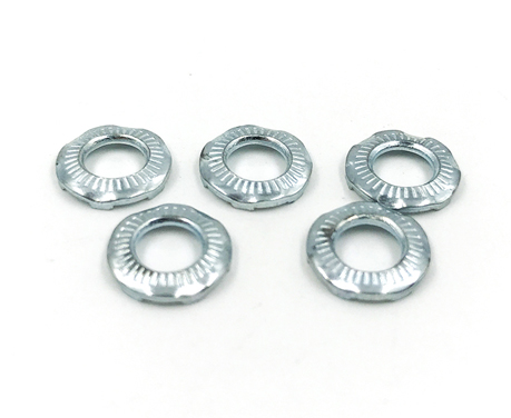 Serrated conical spring washers