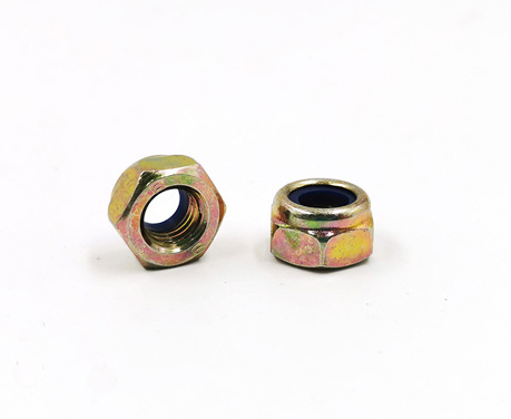 Nylon Lock Nut Yellow Zinc